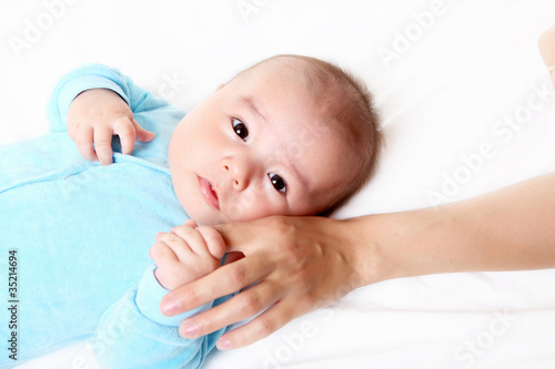 Portrait of an infant baby boy