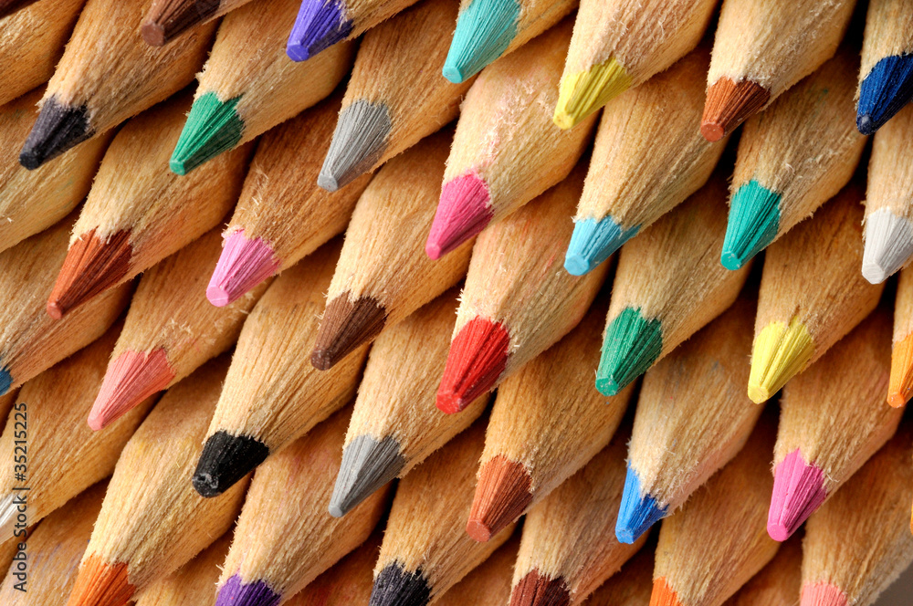 Colored Pencils Macro Colored Pencils Macro