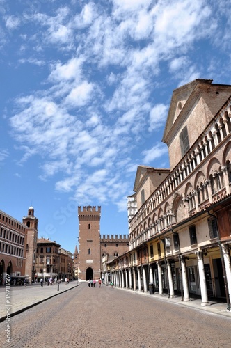 Piazza Trento e Trieste in Ferrara, Italy