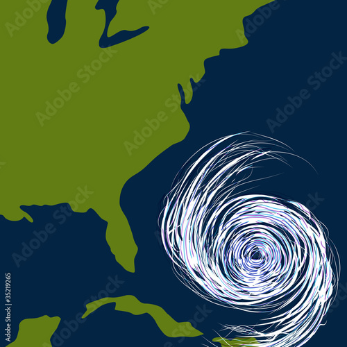 East Coast Hurricane Drawing