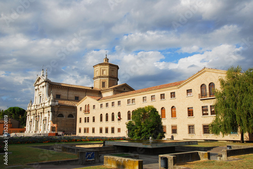 Loggetta Lombardesca and St Maria in Porto basilica