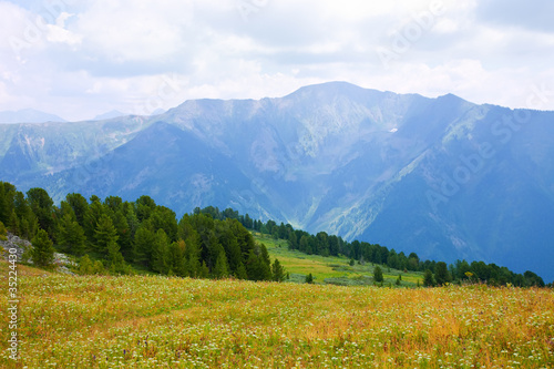 Simple  mountains landscape