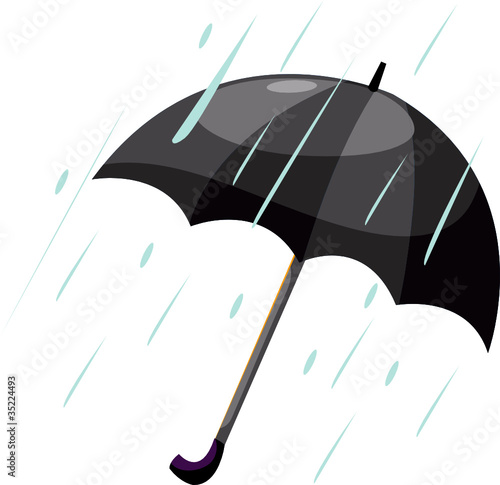 umbrella with raining