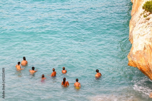 Baigneurs à Majorque