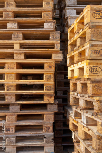 Stacked Pallets