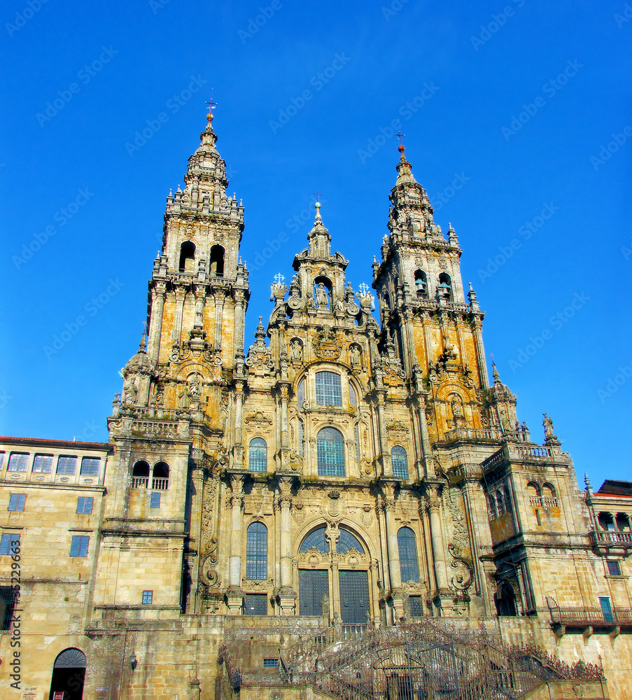 santiago de compostela cathedral , galicia, spain