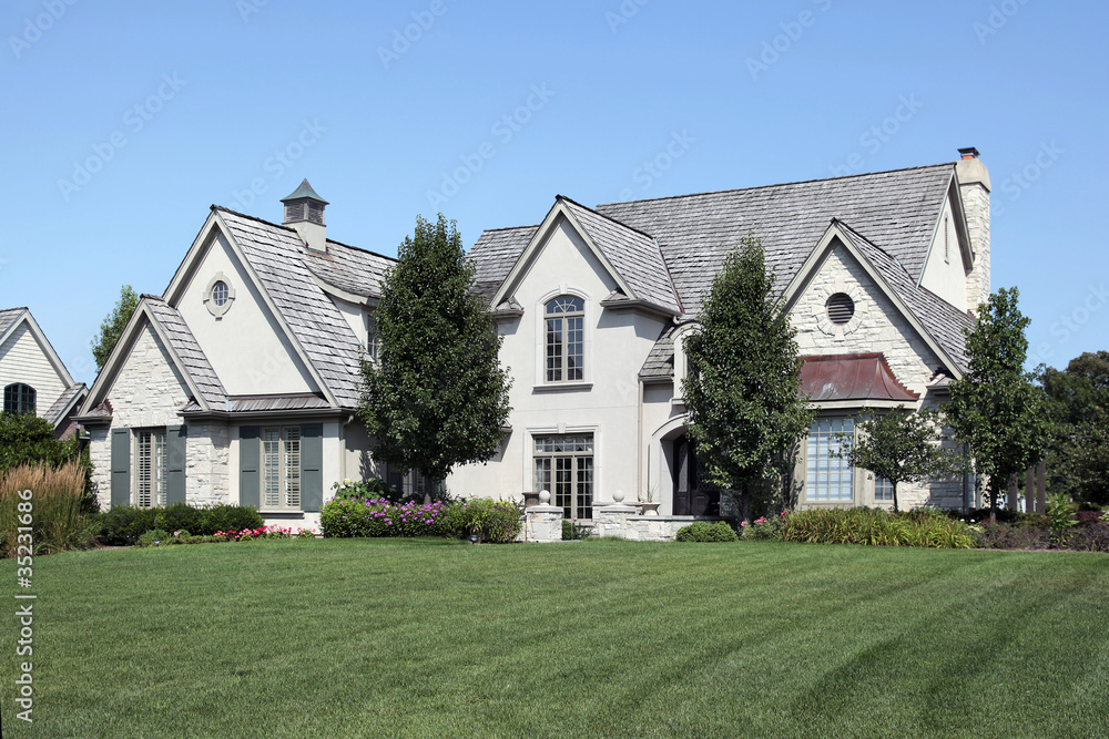Large home with arched entry Large home with arched entry