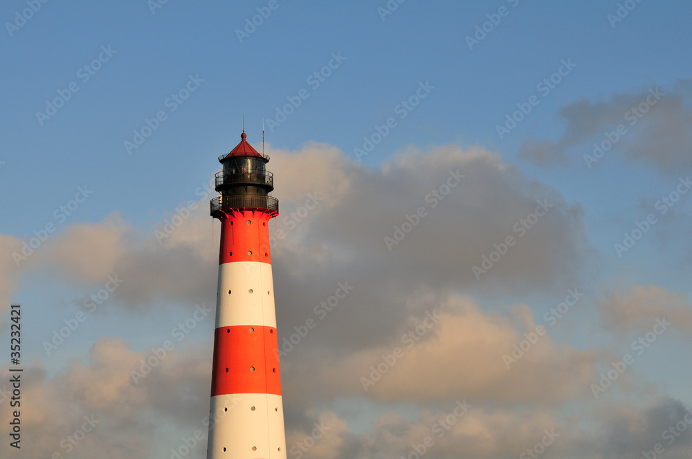 Lighthouse Westerhever in North Germany