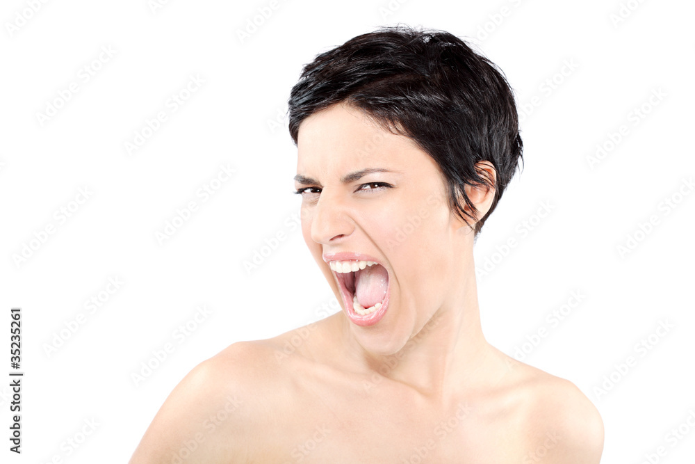beautiful girl screaming beautiful girl screaming
