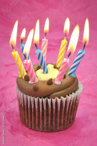 Birthday cupcake