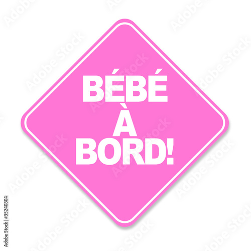 Bebe A Bord Stock Vector Adobe Stock