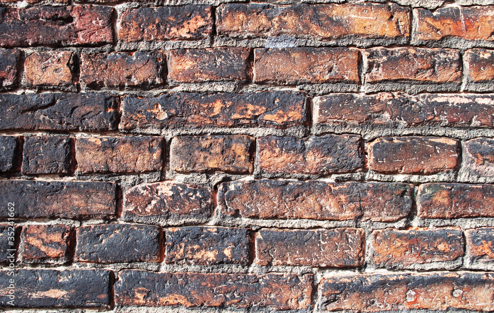 Naklejka premium Very old brick wall texture
