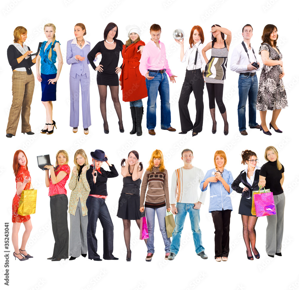 Group Portrait Isolated Group Portrait Isolated