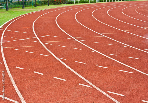 Curve of a Running Track