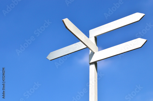 道しるべ　青空