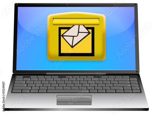 Laptop mit E-Mail