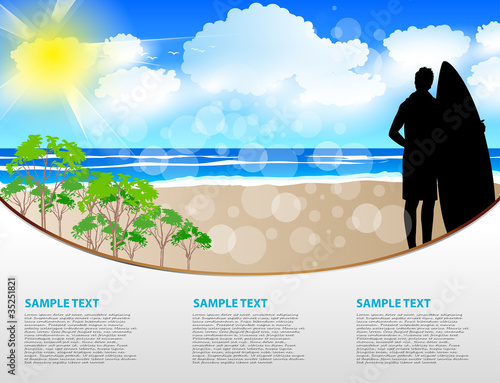 summer web template