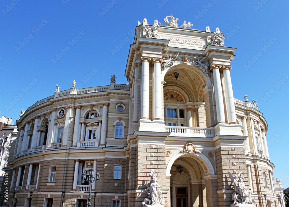 Beautiful opera and ballet house in Odessa Ukraine