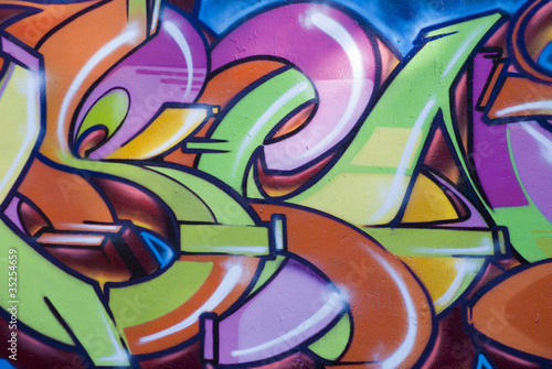 Graffiti forms in colors
