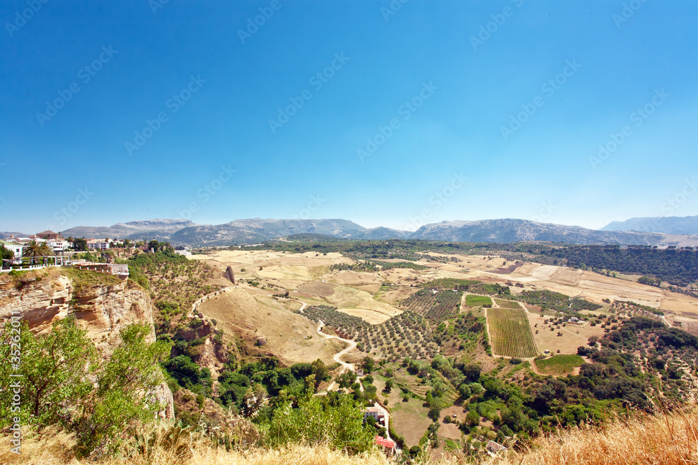 View on fields of Andalusia