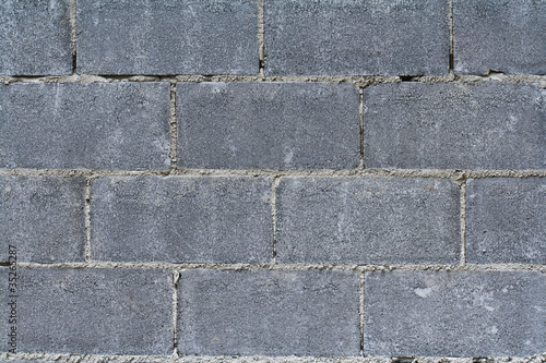 Brick block wall