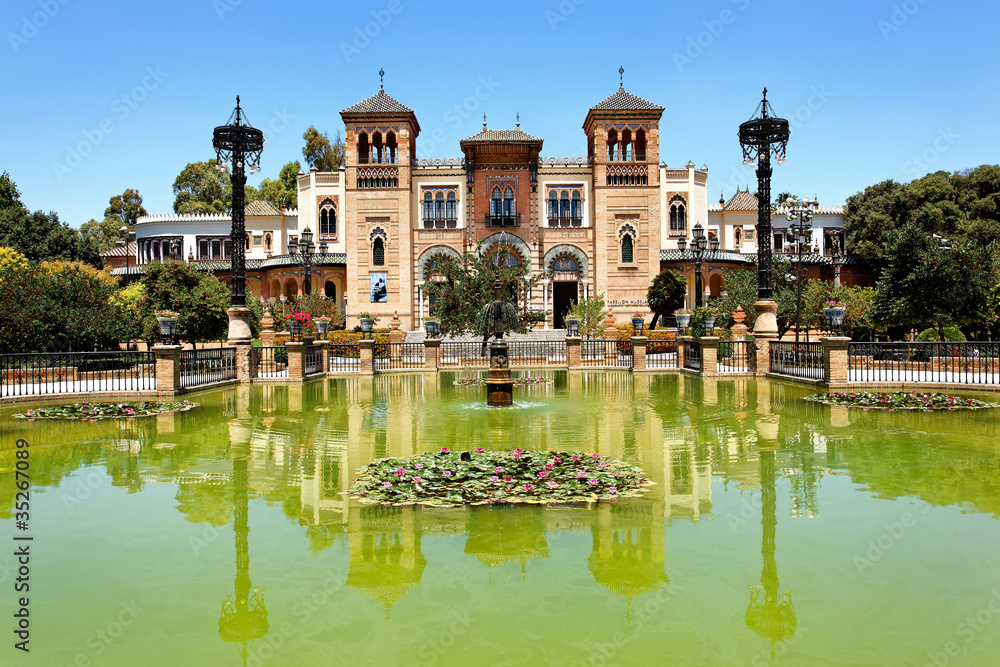 Mudejar Pavillon am Plaza de America, Sevilla, Spanien