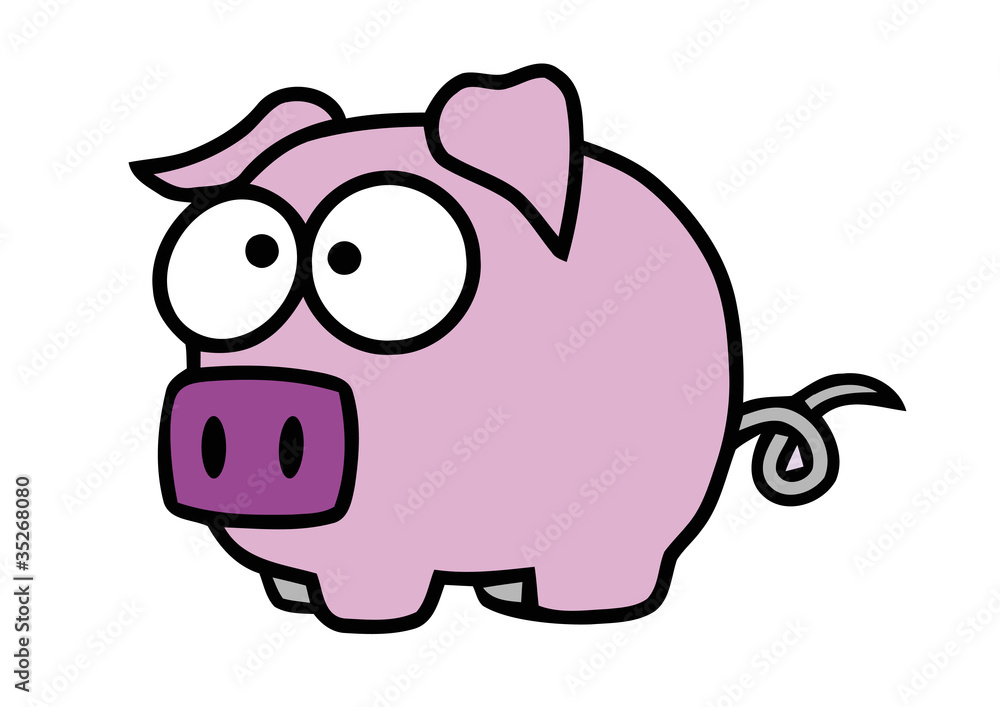 comic schwein Stock Vector | Adobe Stock