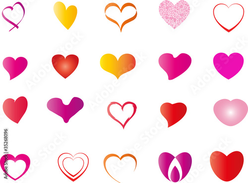 Herzen, Heart, Button