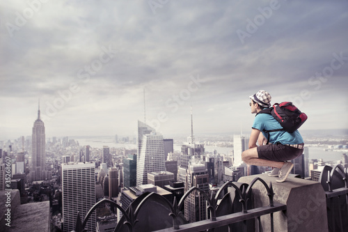 Canvas Print Trip to the city