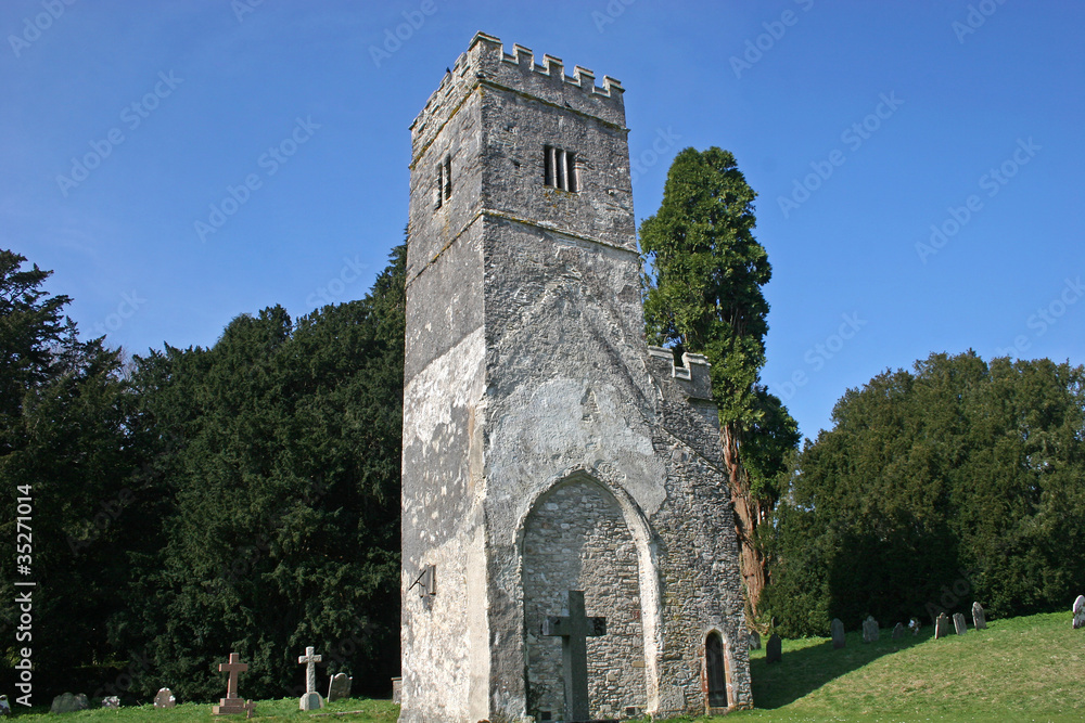 church tower, Dartington