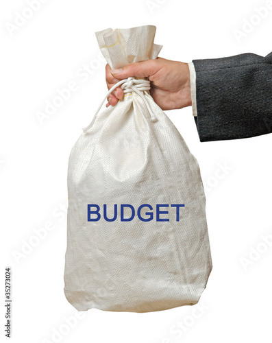 Hand with budget