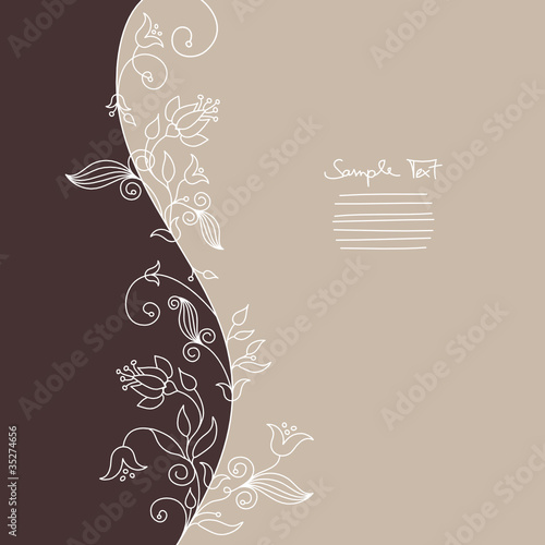 Floral Card White Flowers