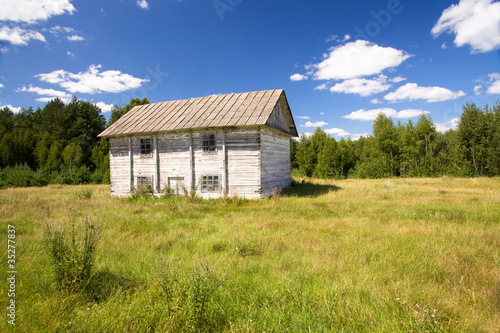 wooden thrown house