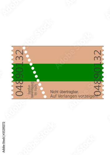Eintrittskarte