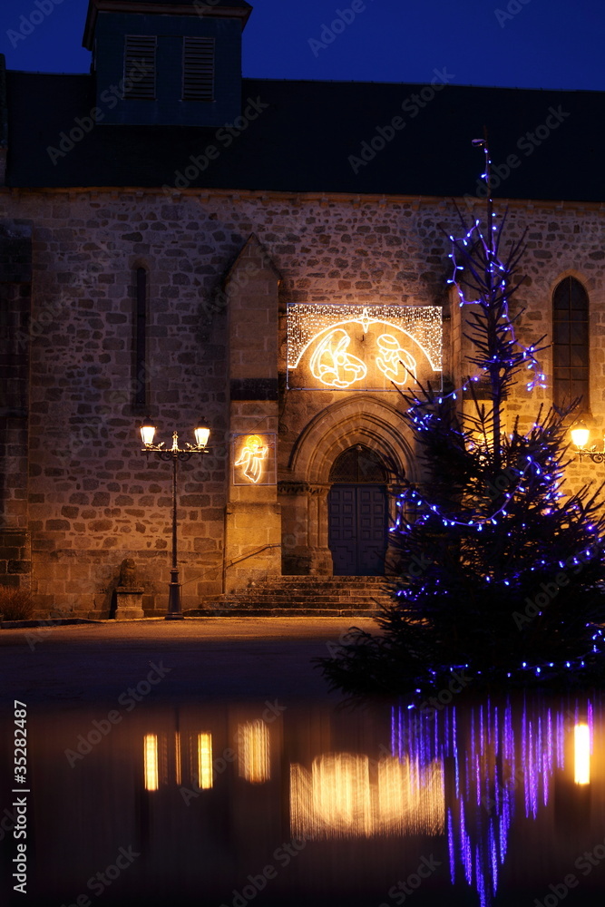 Christmas Tree Light Reflections