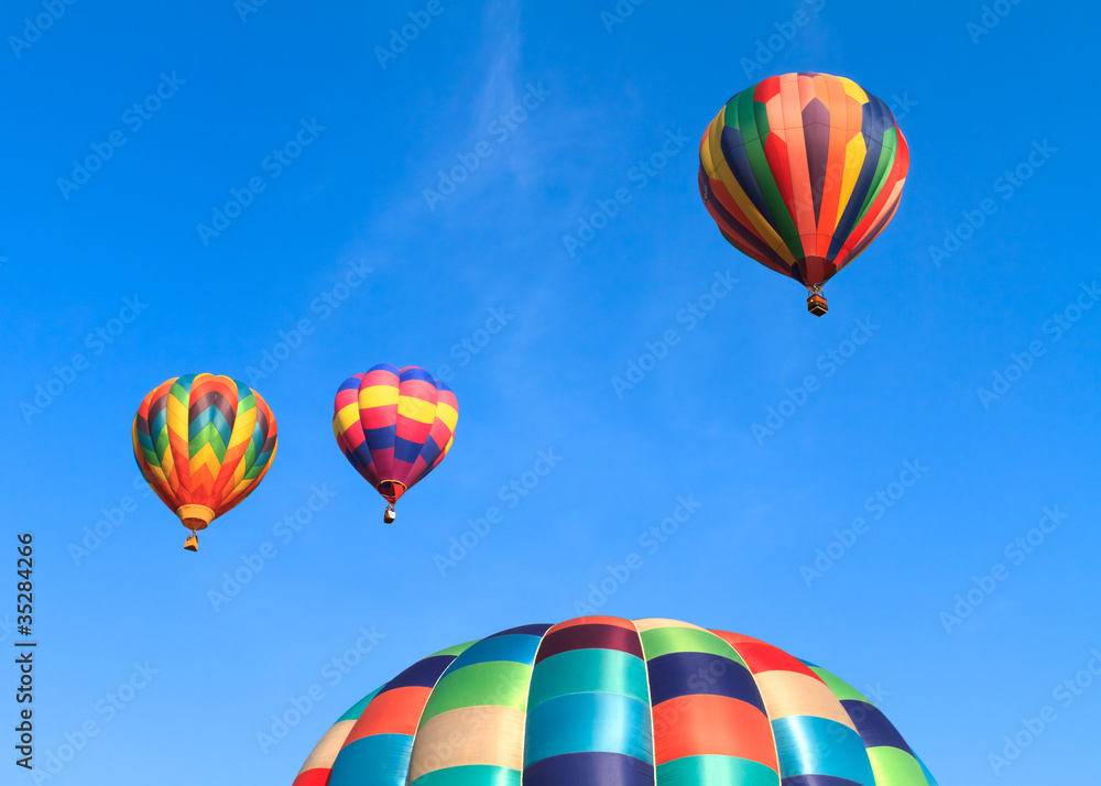 Naklejka premium hot air balloons