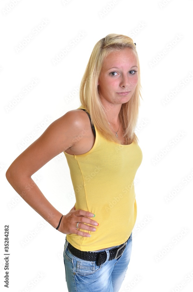blonde en studio blonde en studio