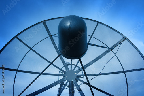 Satellite dish monochrome