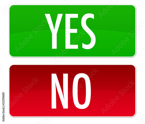 Konstfotografi yes or no button