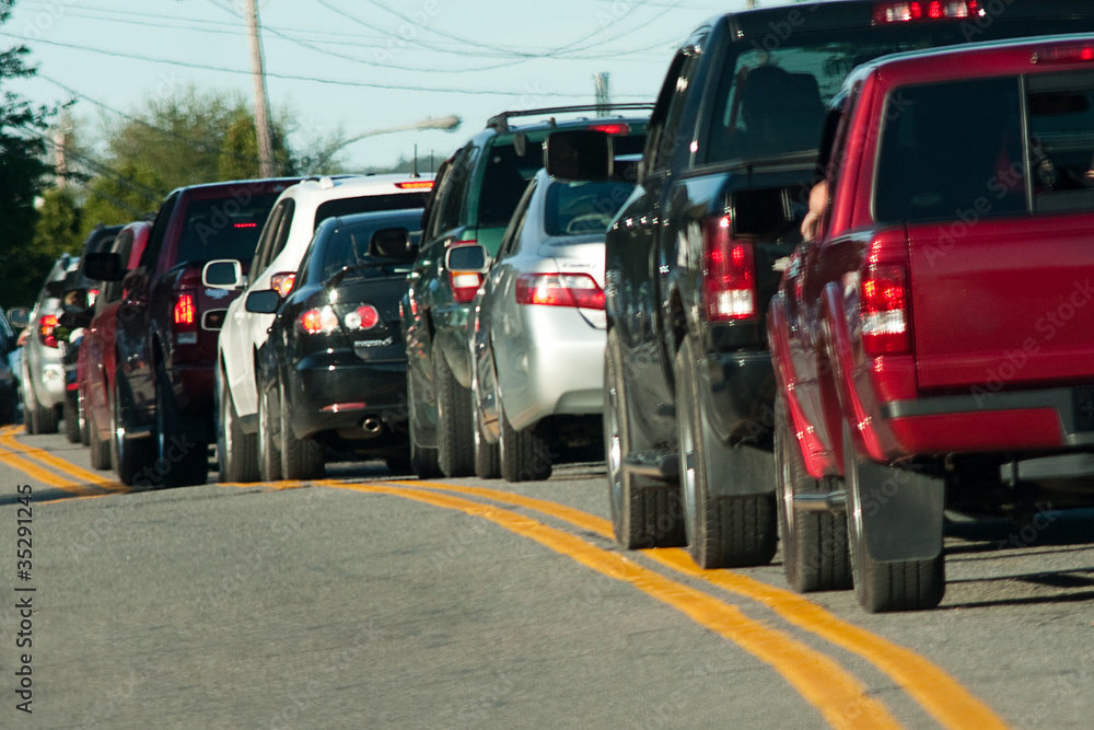 Row of cars Row of cars