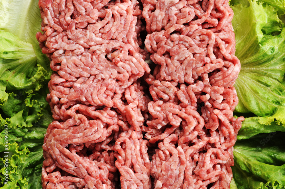 Raw meat, close up Raw meat, close up