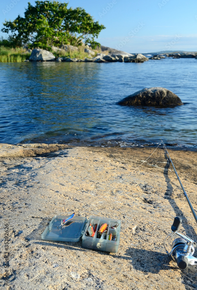 Fototapeta premium Sea fishing time