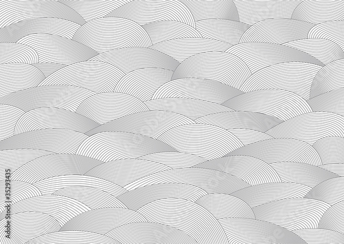 Fines vagues concentriques