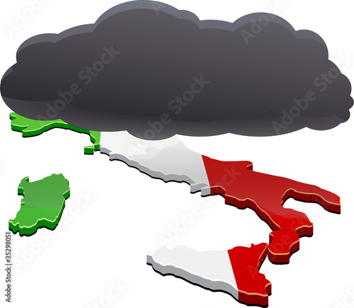 Italia sotto una nuvola nera