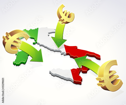 Euro, arrivo in Italia