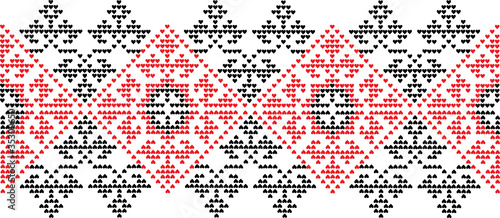 Ornament a pattern an embroidery the scheme