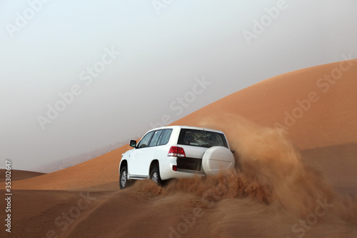 Dune bashing in Dubai, United Arab Emirates