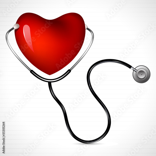Stethoscope with Heart