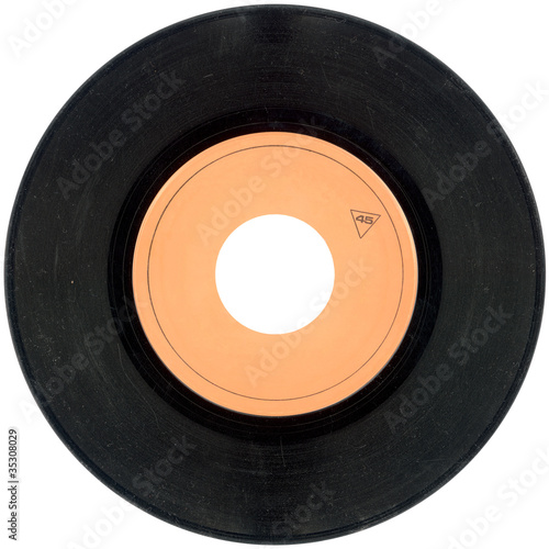 45rpm Vinyl record cutout