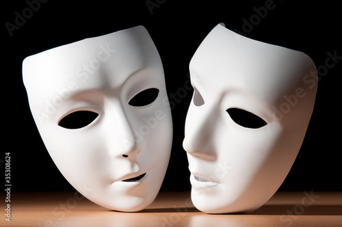 Fotografia Masks with theatre concept